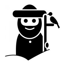 Krakonoš na horách - samolepka na zeď Krakonoš na horách - samolepka na zeď