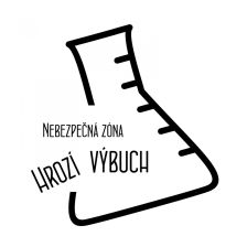 Nebezpečná zóna - hrozí výbuch - samolepka na zeď Nebezpečná zóna - hrozí výbuch - samolepka na zeď
