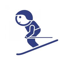 Sjezdař - samolepka na zeď Sjezdař - samolepka na zeď