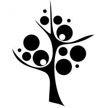 Strom s bublinami - samolepka na zeď Strom s bublinami - samolepka na zeď