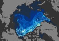 Mizejecí arktický led od roku 1987 do roku 2014 Mizejecí arktický led od roku 1987 do roku 2014: Stále se vedou debaty, zda za globální oteplování…