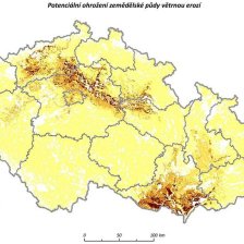 Mapa větrné eroze