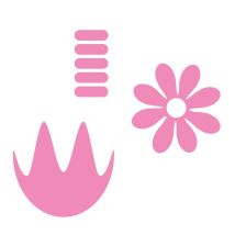 Luční květy k trávě - samolepka na zeď Luční květy k trávě - samolepka na zeď