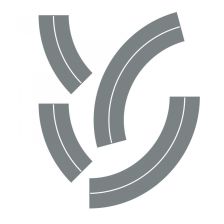 Zatáčka silnice - samolepka na zeď Zatáčka silnice - samolepka na zeď