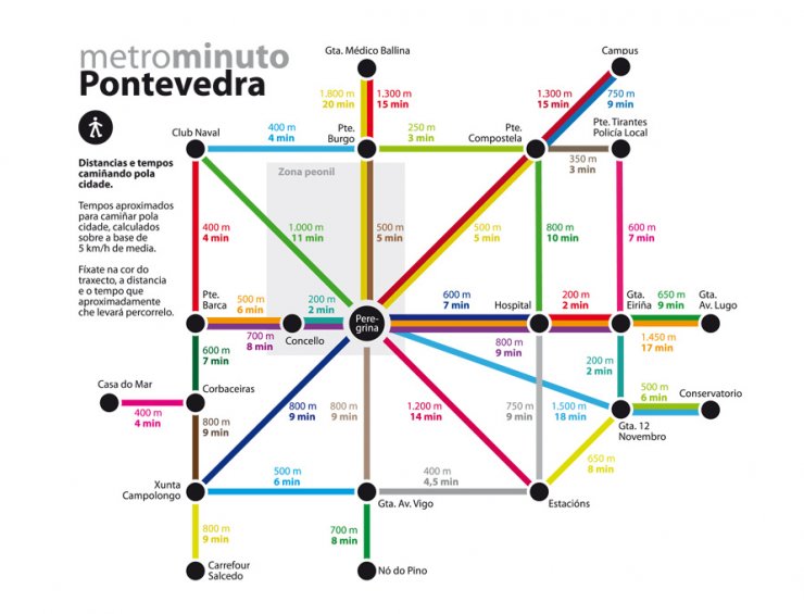 zobrazit detail snímku: Symbolická mapa pro pěší.