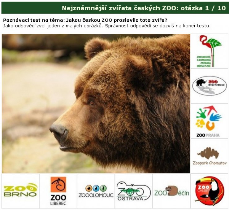 zobrazit detail snímku: Poznávačka: Nejznámnější zvířata českých ZOO