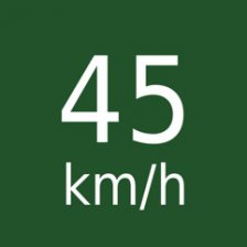 Rychlost 45km/h