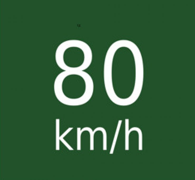 zobrazit detail snímku: Rychlost 80km/h