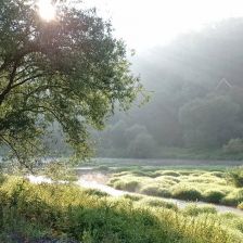 Berounka u Čechova mlýna v CHKO Křivoklátsko