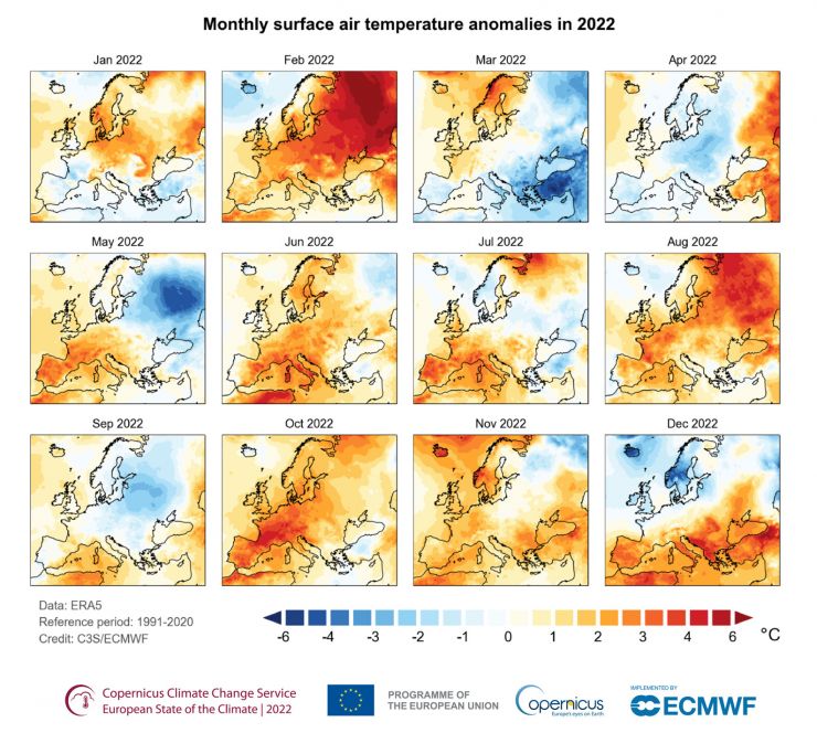 zobrazit detail snímku: Rozdíly teplot oproti průměru z let 1990-2020